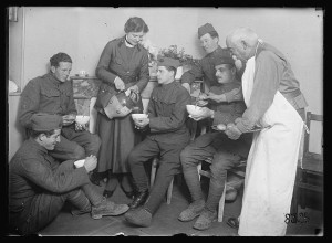 Canteen refugees at Toulouse served by Matilda Spence